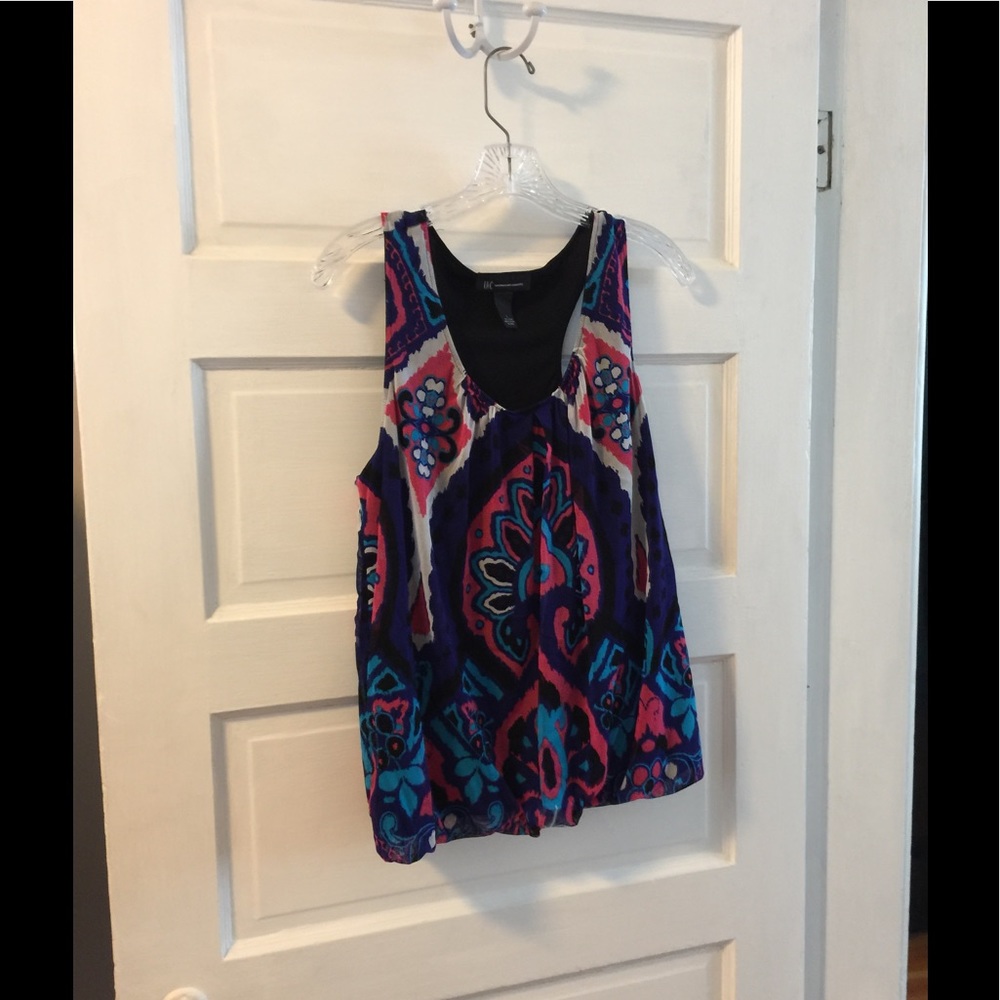 SALE bright colorful tank top LARGE